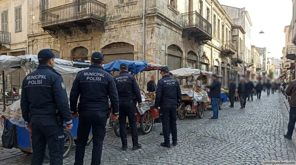 Konak Basmane'de Büyük Seyyar Operasyonu: Ürünlere El Konuldu