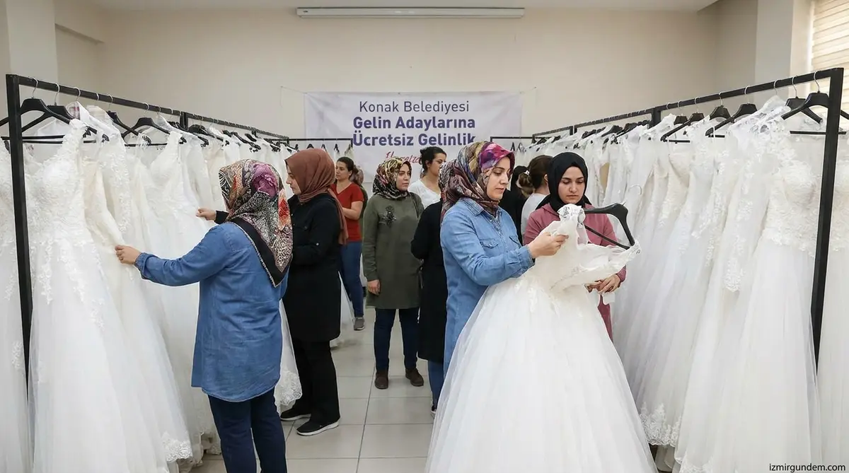 Konak Belediyesi Gelin Adaylarına Ücretsiz Gelinlik...