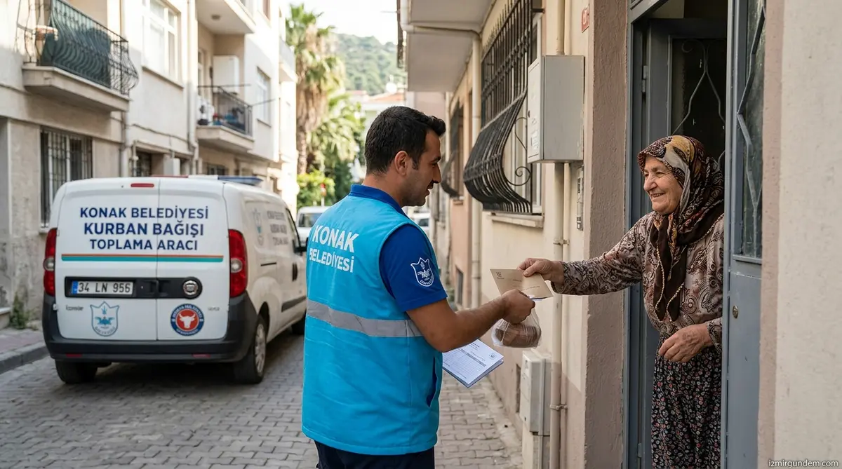 Konak Belediyesi Kurban Bağışlarını Kapıdan Alacak