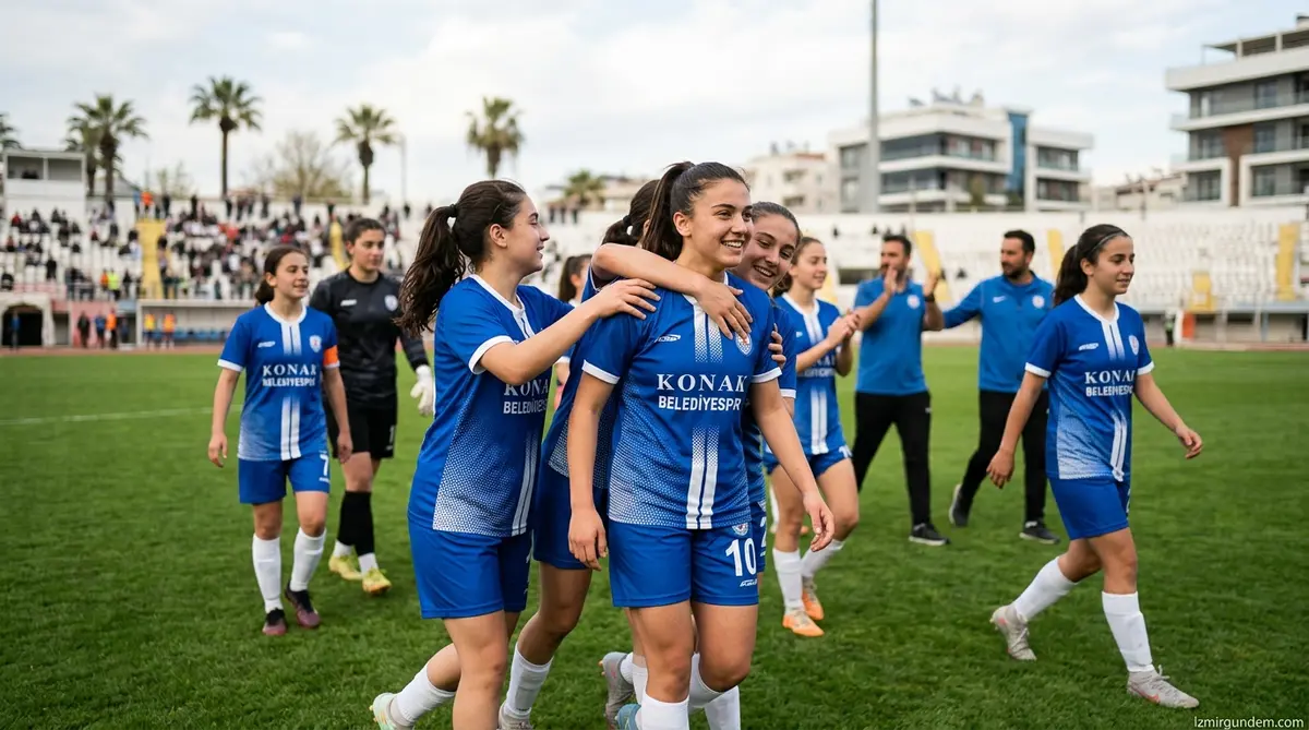 Konak Belediyespor U-17 Kızlar Çeyrek Finalde: Nur...