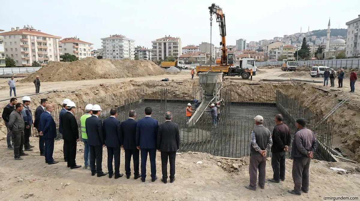 Konak Beştepeler Taziye Evi Temeli Törenle Atıldı