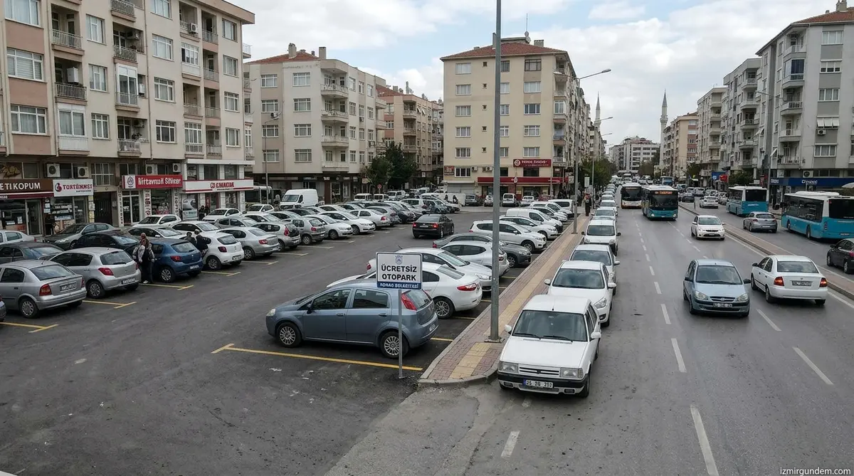 Konak Gaziler Caddesi'nde Trafik Nefes Aldı: 154 Araçlık Ücretsiz Otopark