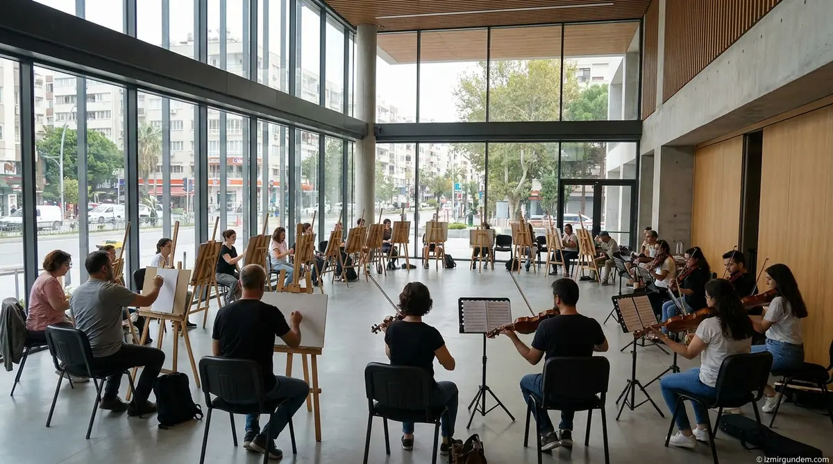 Konak Güzelyalı Nazım Hikmet Kültür Merkezi Sanatın Kalbi Oldu