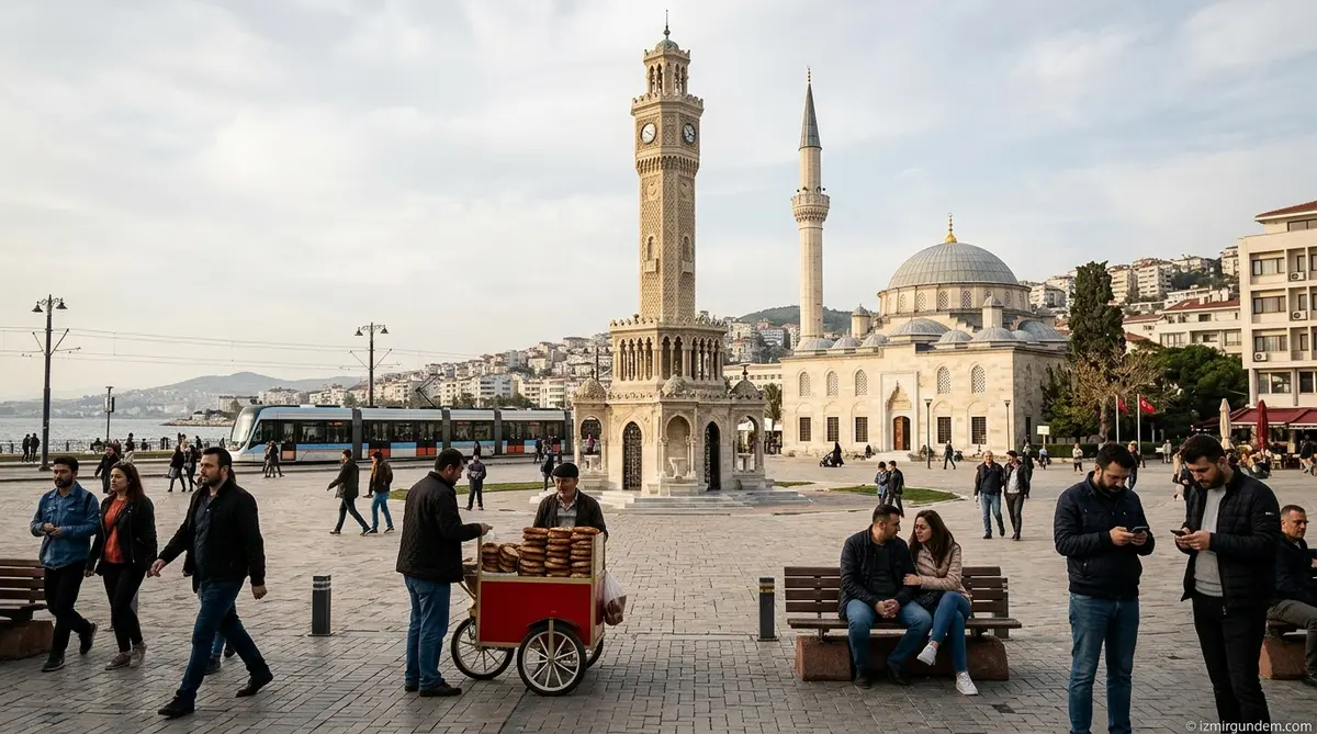 Konak Meydanı’nda Kurtarma Operasyonu: Ağaçta Mahsur Kalan Kedi Kurtarıldı