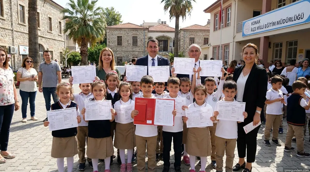 Konaklı Miniklerin İlk Karne Heyecanı Zeytinlik'te