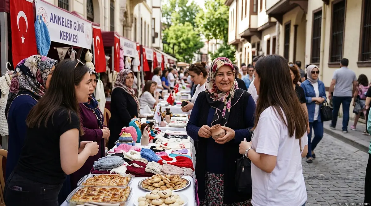 Konak'ta Anneler Günü Kermesi Dominik Caddesi'nde