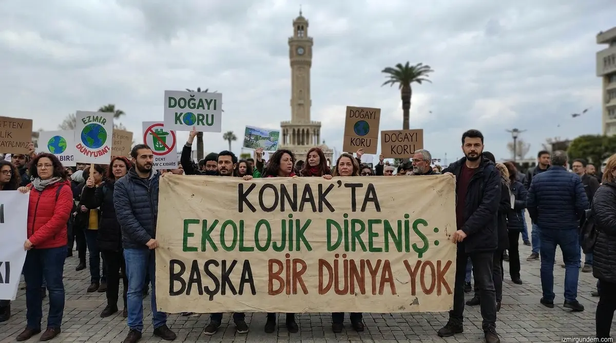 Konak'ta Ekolojik Direniş: Başka Bir Dünya Yok