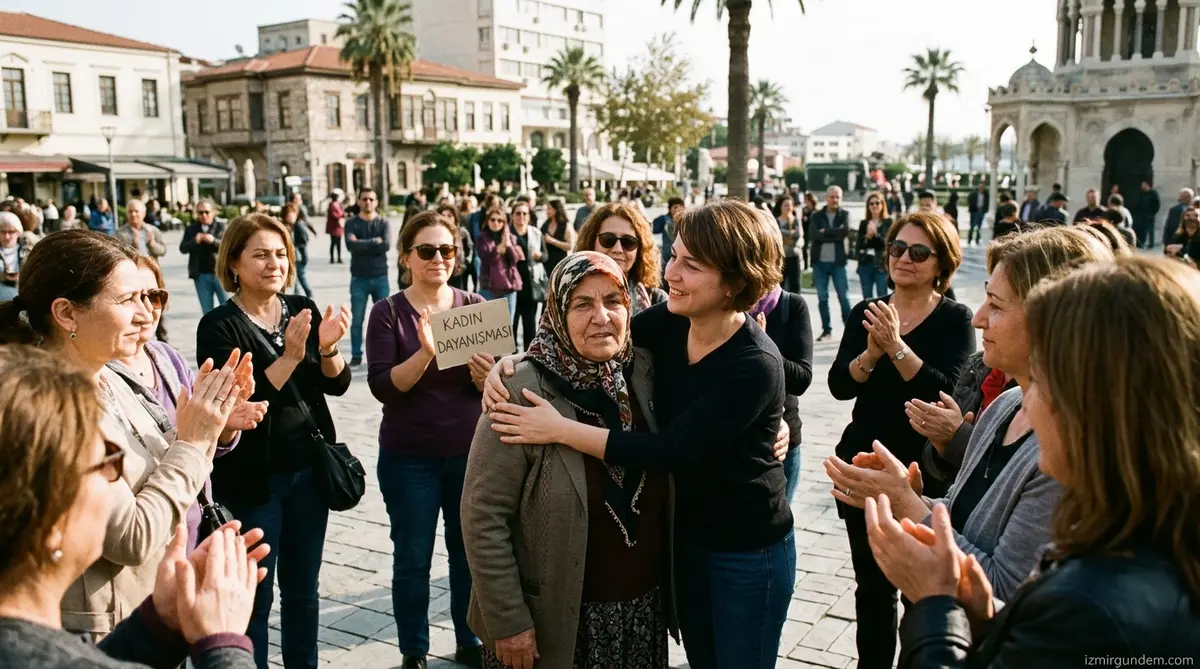 Konak'ta Kadınlara Tam Destek: Dayanışma Büyüyor