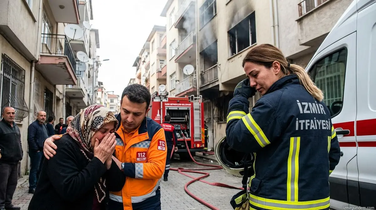 Konak'ta Kahreden Yangın: Bir Bebek Can Verdi
