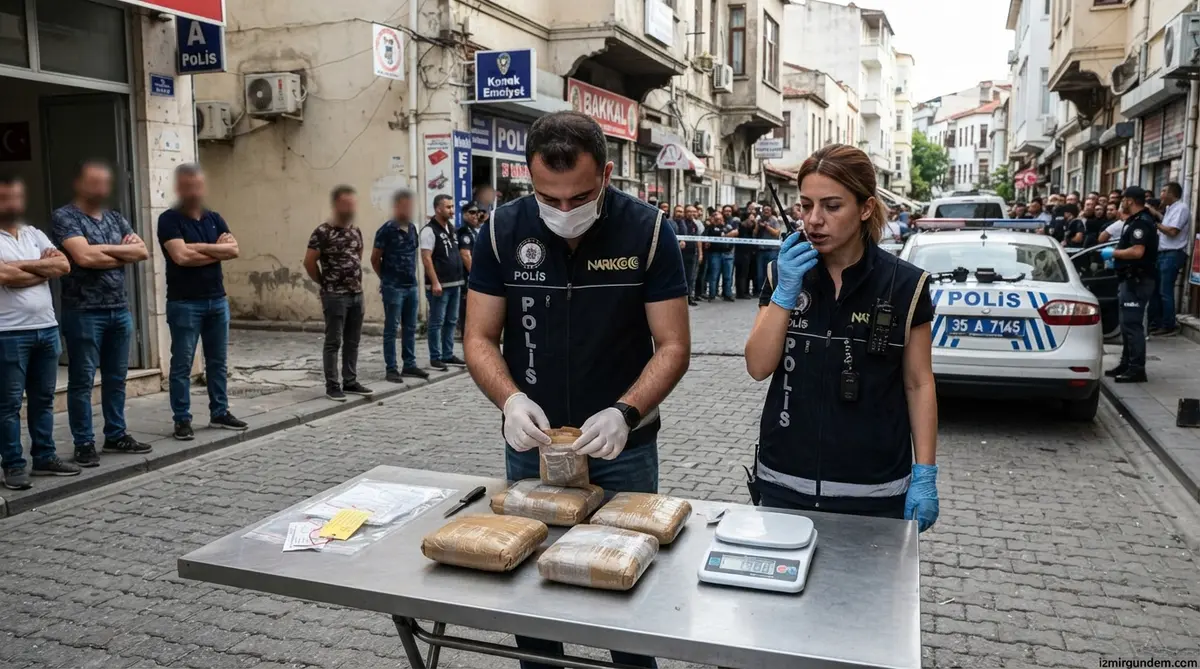 Konak'ta Narkotik Baskını: Yaklaşık 2 Kilo Uyuşturucu Ele Geçti
