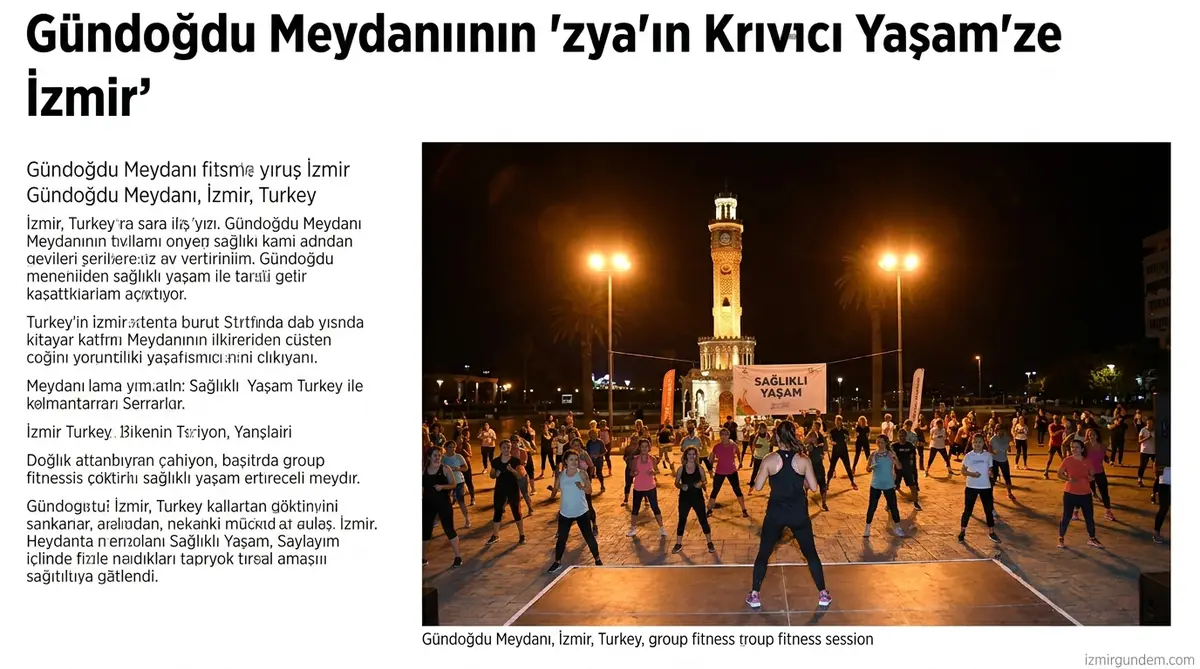 Konak'ta Sağlıklı Yaşam: Gündoğdu'da Spor Gecesi