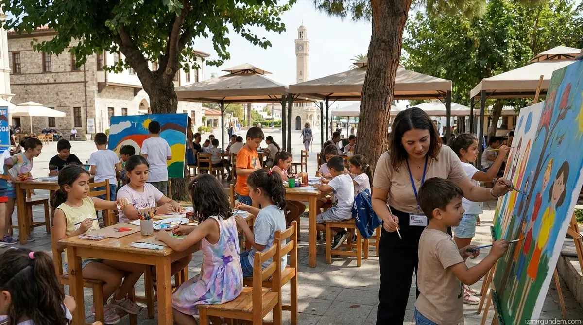Konak'ta Çocuklar İçin Yaz Tatili Atölyelerle Renkleniyor