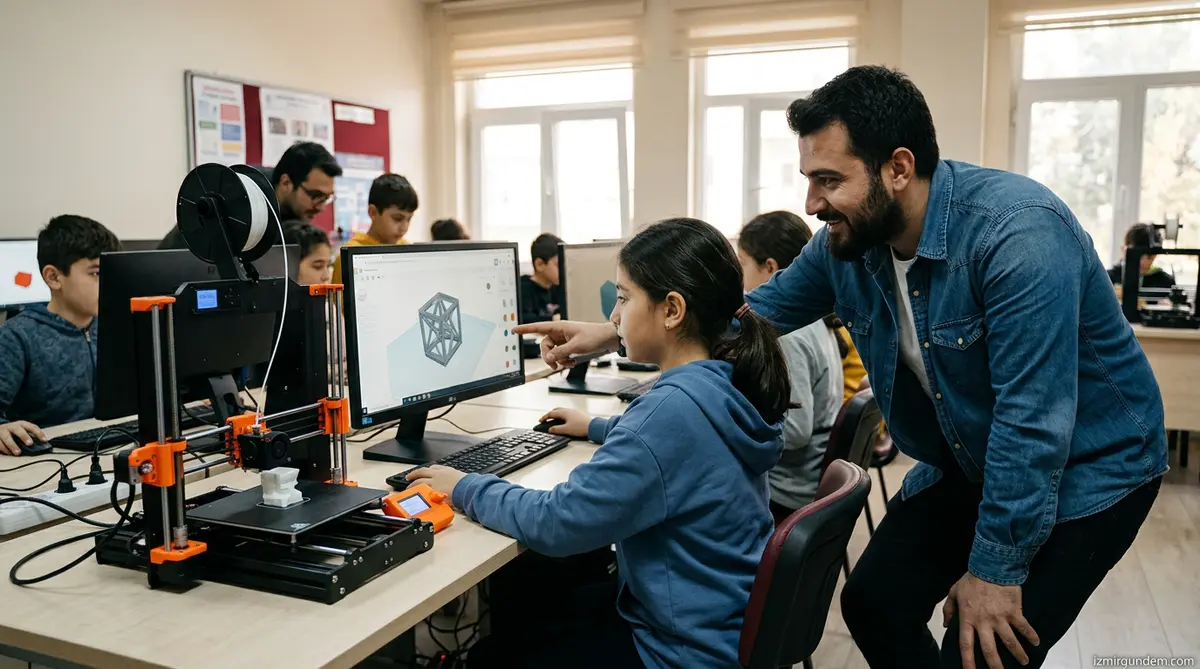 Konak'ta Çocuklar İçin Ücretsiz 3D Tasarım Atölyesi Başladı