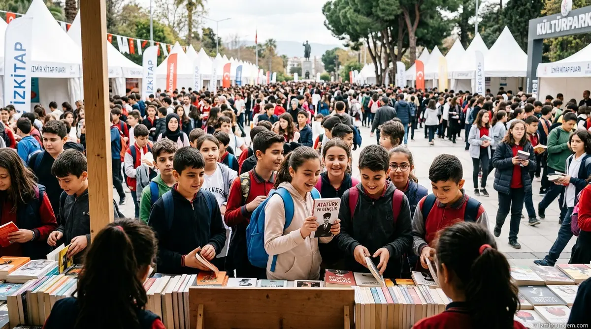 Kültürpark'ta İZKİTAP Coşkusu: Binlerce Öğrenci Kitaplarla Buluştu
