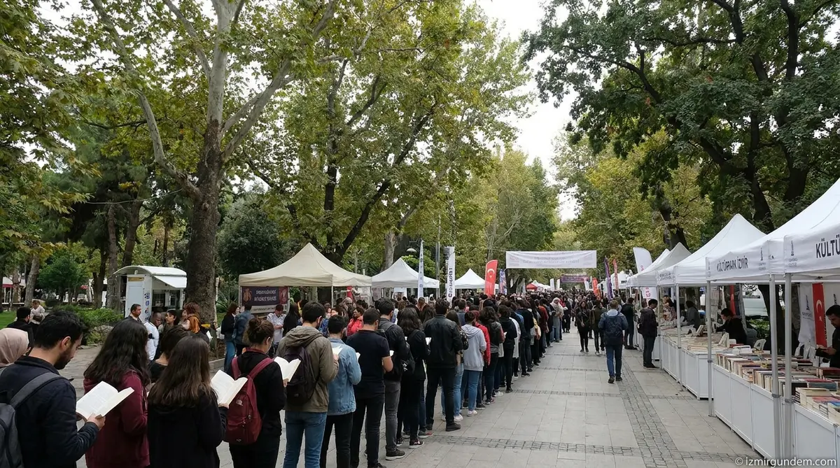 Kültürpark'ta İZKİTAP Yoğunluğu: Ediz Hun ve Gündüz Vassaf'a Büyük