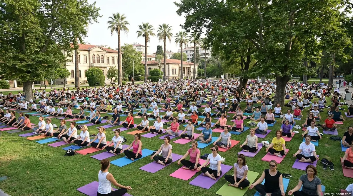 Kültürpark'ta Yoga Rüzgarı: İzmir'de Matlar Çimlere...