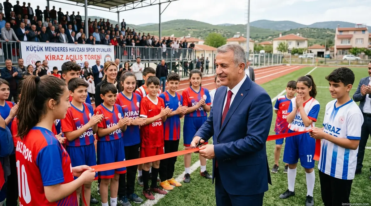 Küçük Menderes Havzası Spor Oyunları Kiraz'da Başladı