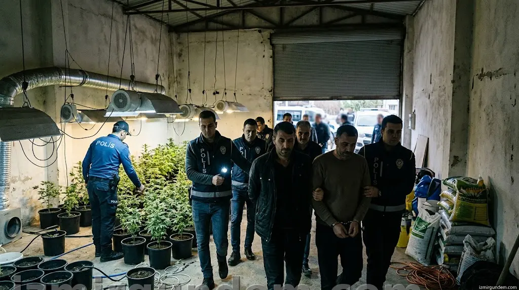 Kınık'ta Depoyu Uyuşturucu Serasına Çevirdiler: 2 Kişi Tutuklandı