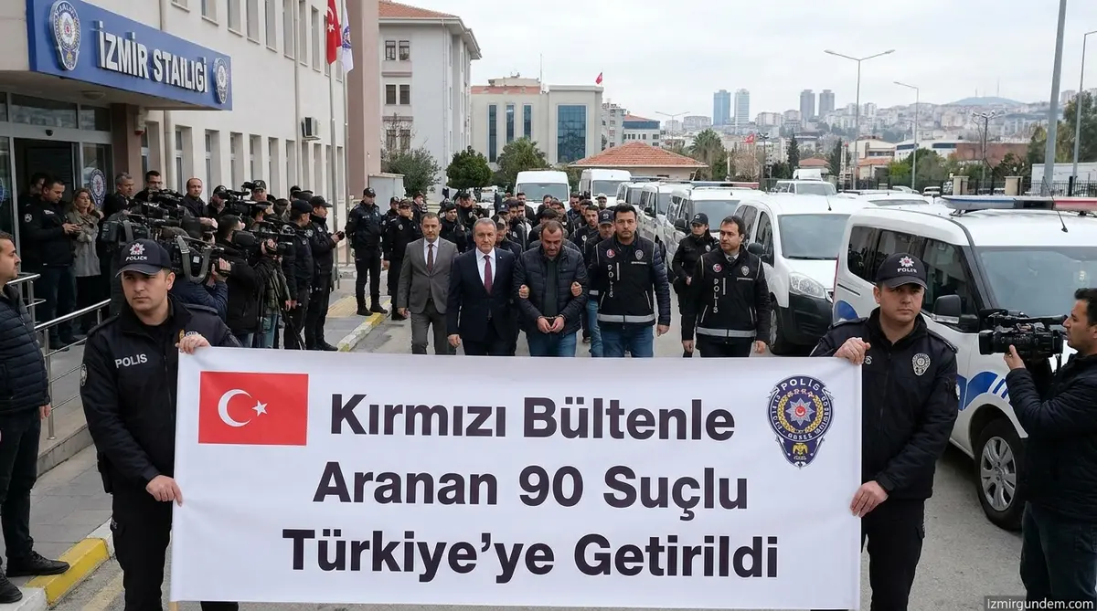 Kırmızı Bültenle Aranan 90 Suçlu Türkiye'ye Getirildi