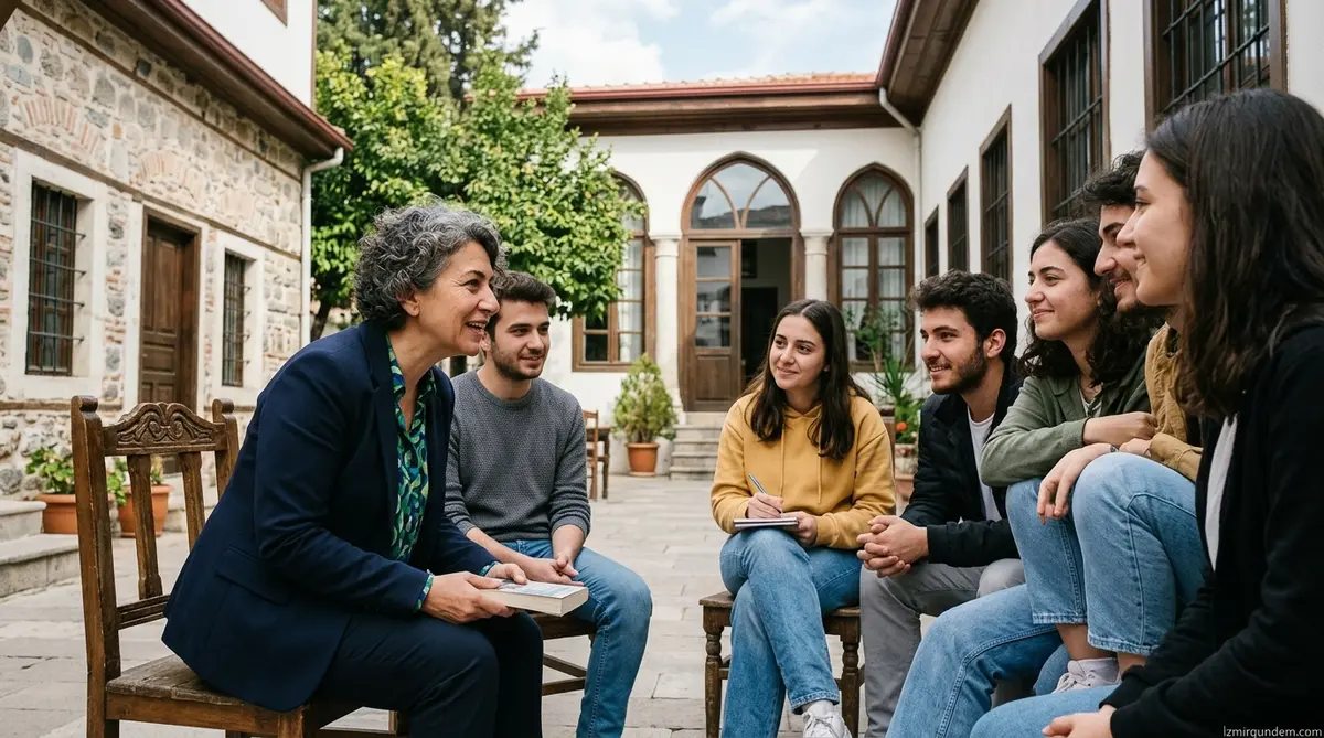 Latife Tekin Bornova Dramalılar Köşkü'nde Gençlerle Buluştu