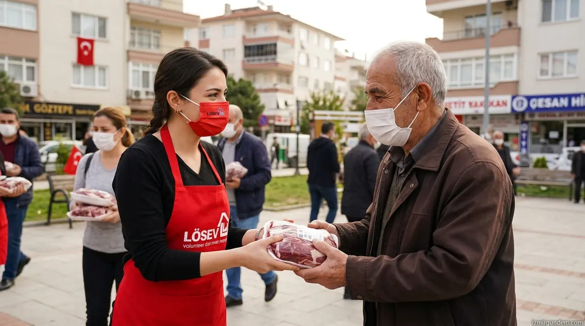 LÖSEV İzmir’de Kanser Hastalarına Et Desteği Dağıtıyor