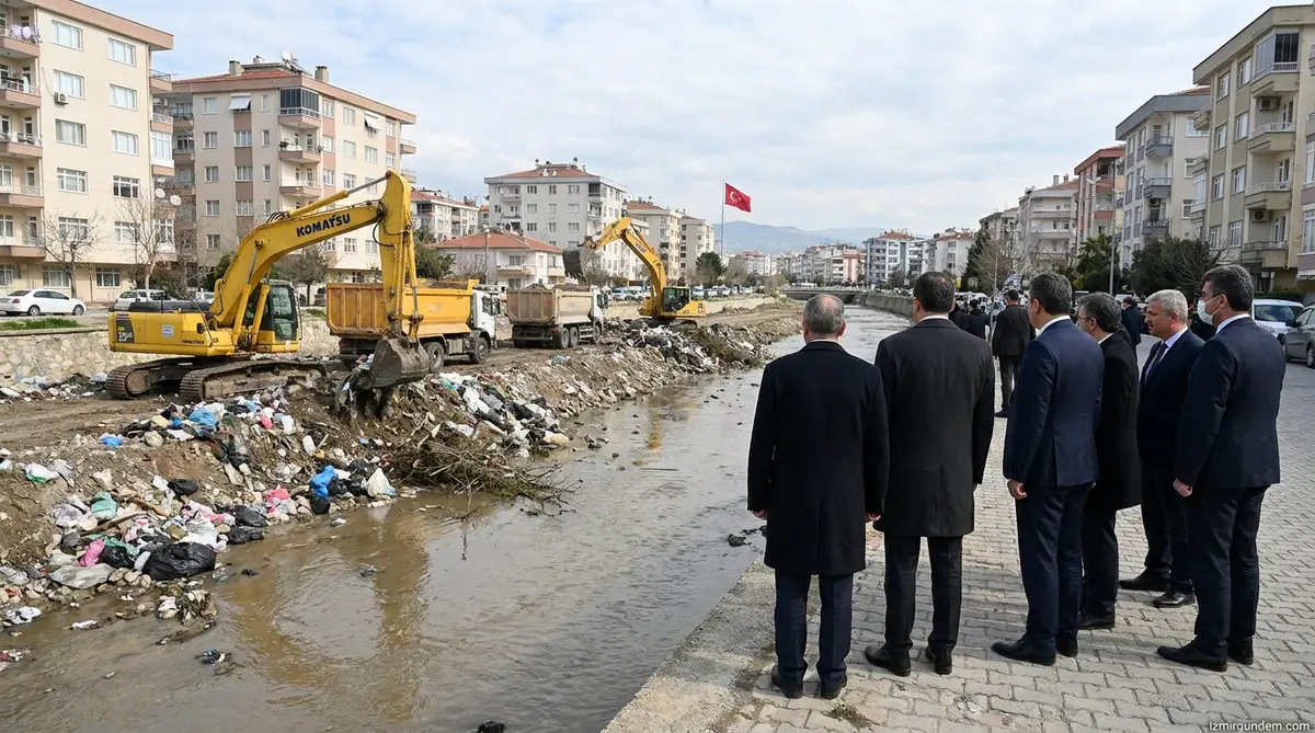 Manisa Çaybaşı Deresi'nde kış temizliği: 17 ilçede önlem