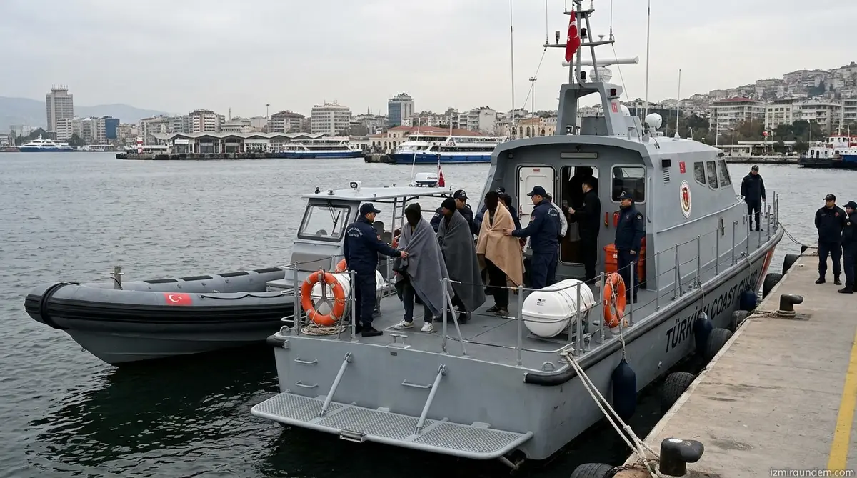 Marmaris Kızılada Açıklarında Göçmen Botu Battı