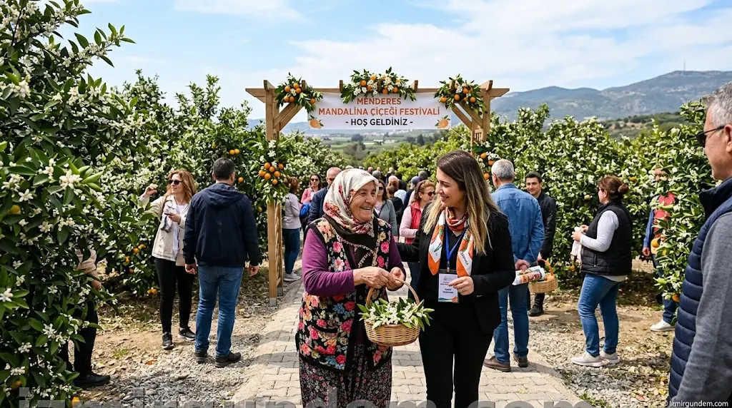 Menderes Mandalina Çiçeği Festivali Başlıyor