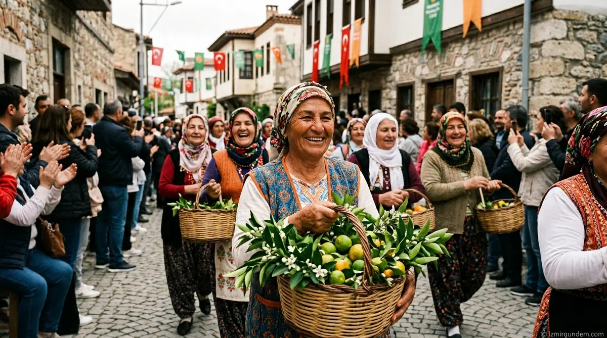Menderes Mandalina Çiçeği Festivali ile Renklendi