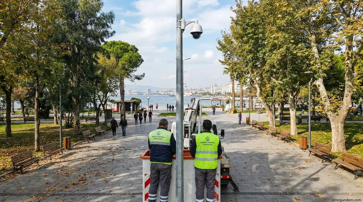 Menderes'te Parklara Kamera Takviyesi: Tüm Sistemler Yenileniyor