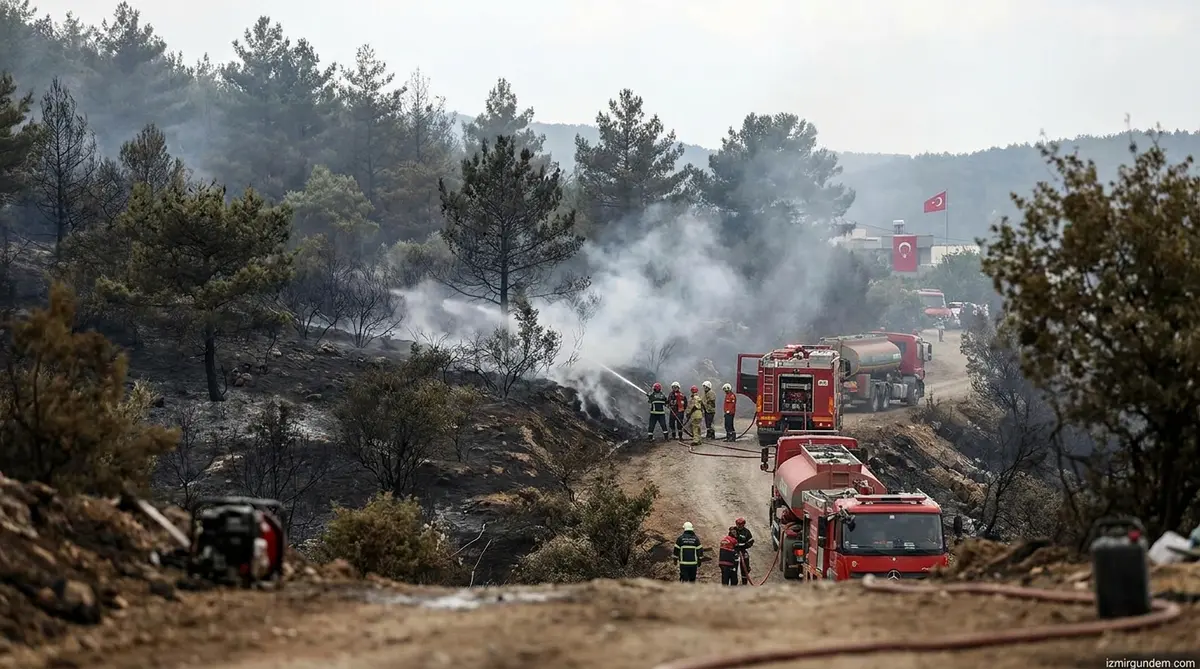Menemen Hasanlar Yangını Kontrol Altına Alındı