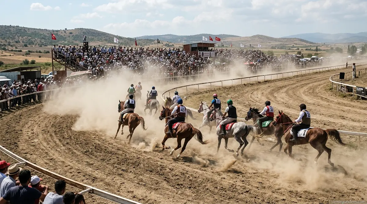 Menemen Seyrek Arena'da Rahvan At Yarışları Heyecanı Başlıyor