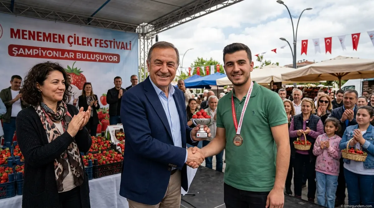 Menemen Çilek Festivali'nde Şampiyonlar Buluşuyor