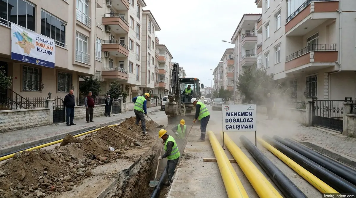 Menemen'de 26 Mahalle İçin Doğalgaz Süreci Hızlandı