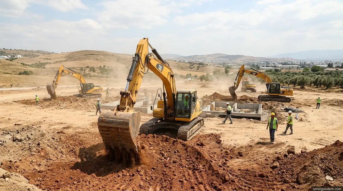 Menemen'de 3 Bin 100 Konut İçin Kepçeler Vuruldu