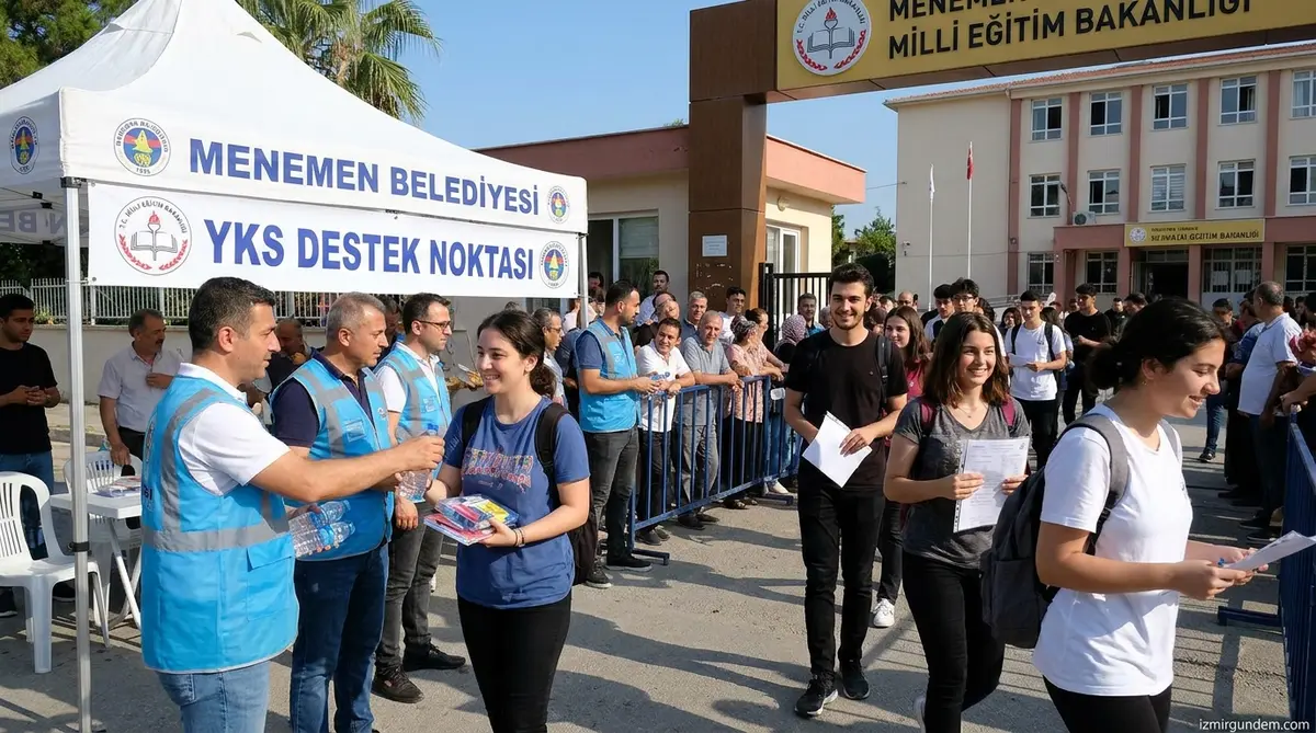 Menemen'de YKS Maratonuna Belediye Desteği Damga Vurdu
