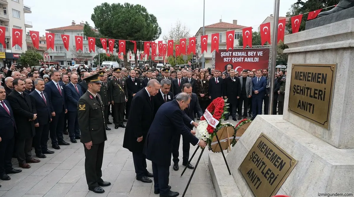 Menemen'de Şehit Kemal Bey ve 927 Şehit Anıldı