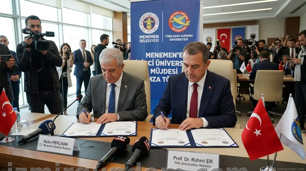 Menemen'e İkinci Üniversite Müjdesi: THK Üniversitesi İçin İmzalar Atıldı