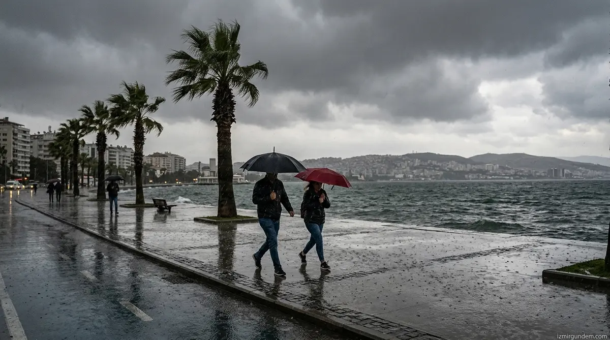 Meteoroloji'den İzmir İçin Sarı Kodlu Uyarı: Kuvvetli Sağanak Geliyor