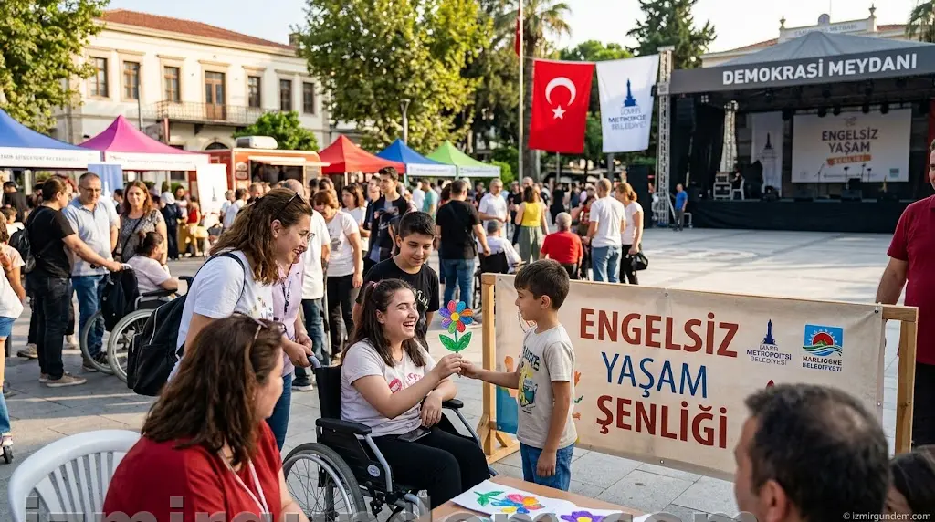 Narlıdere Demokrasi Meydanı'nda Engelsiz Yaşam Şenliği