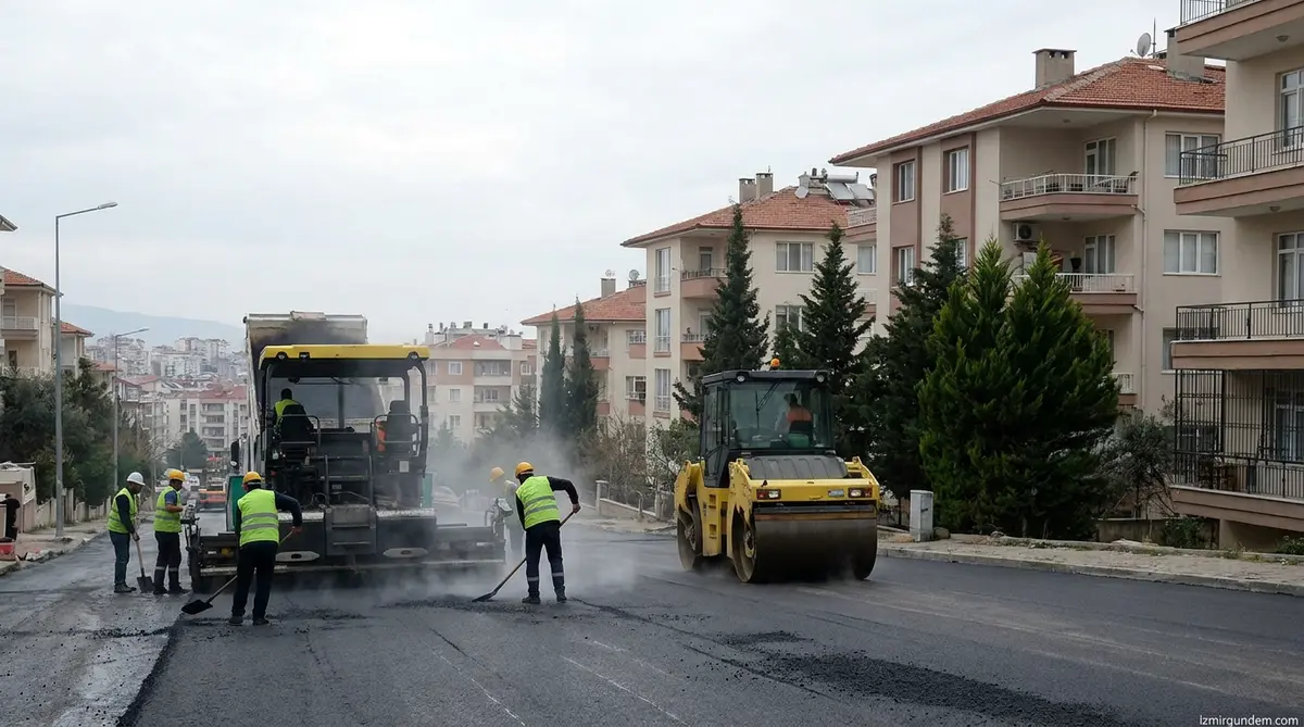 Narlıdere'de Asfalt Seferberliği: 5 Bin 500 Ton Hedefi