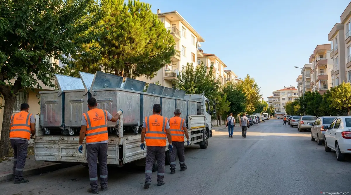 Narlıdere'de Temizlik Seferberliği: 200 Yeni Konteyner Sahaya İndi