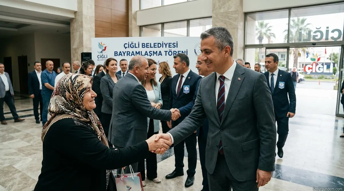 Onur Emrah Yıldız Çiğli Belediyesi ile Bayramlaştı