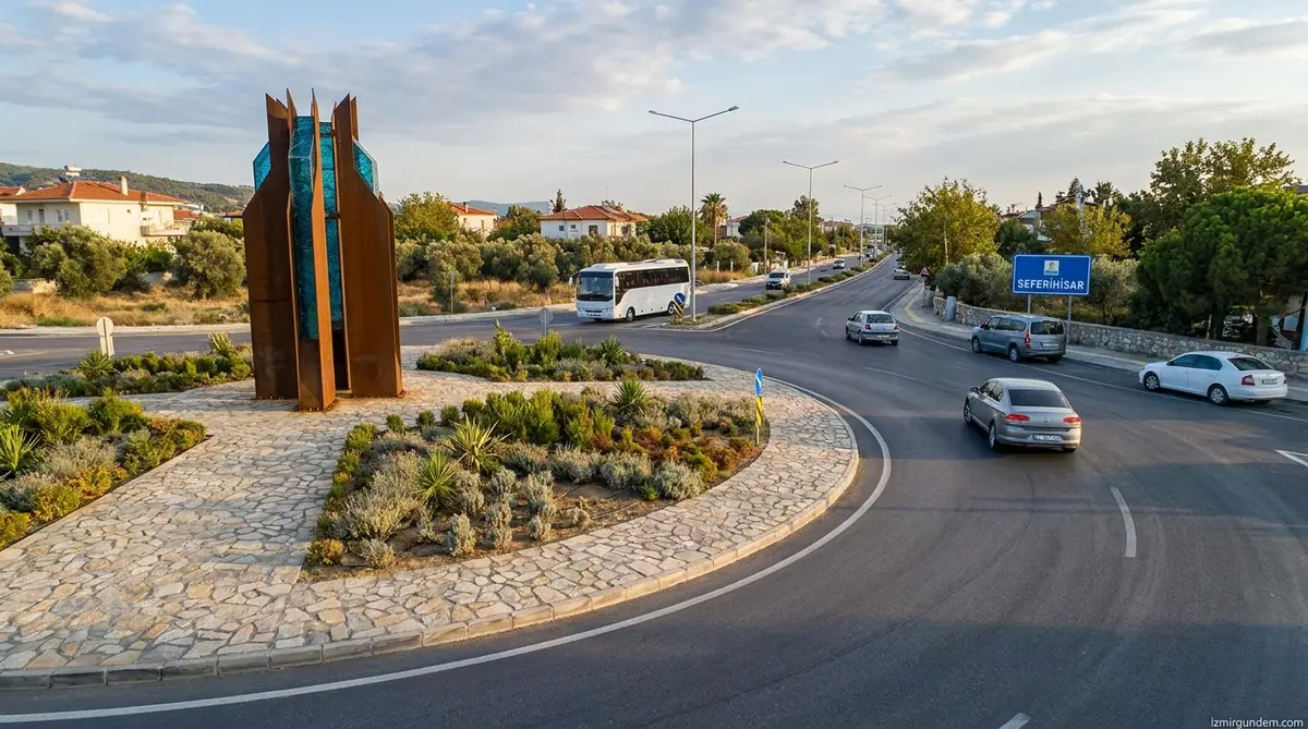 Seferihisar Kavşakları Yenilendi: Turizm Yoluna Estetik