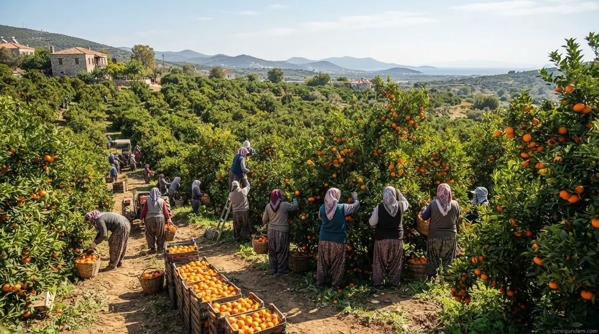 Seferihisar Mandalinasında Hasat Başladı: Hedef Dünya Pazarı