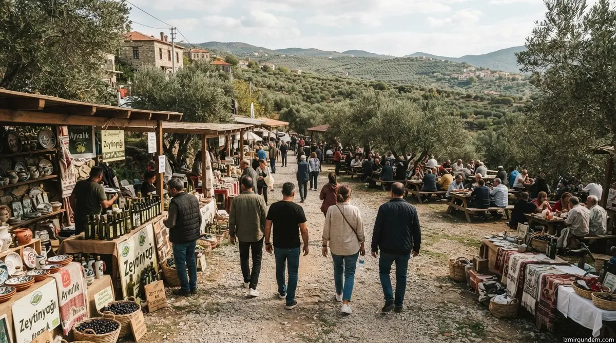Seferihisar'da 3. Orhanlı Erkence Zeytin Festivali Başladı