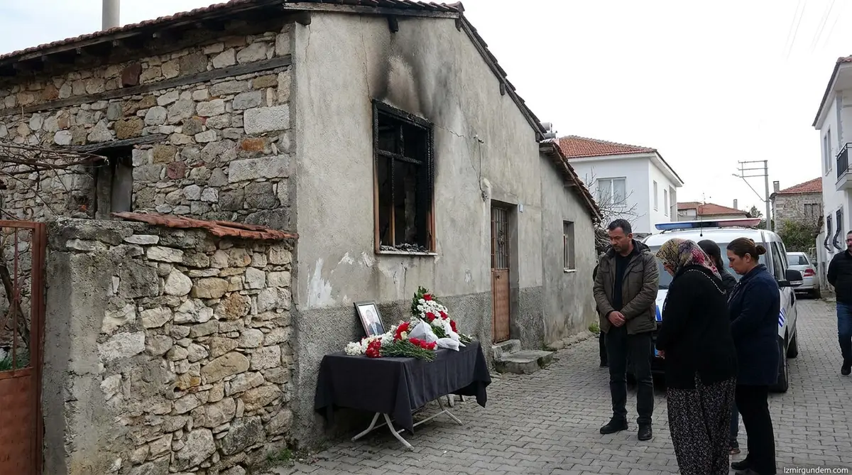 Seferihisar'da Evi Yakılan Ebru Serep Hayatını Kaybetti