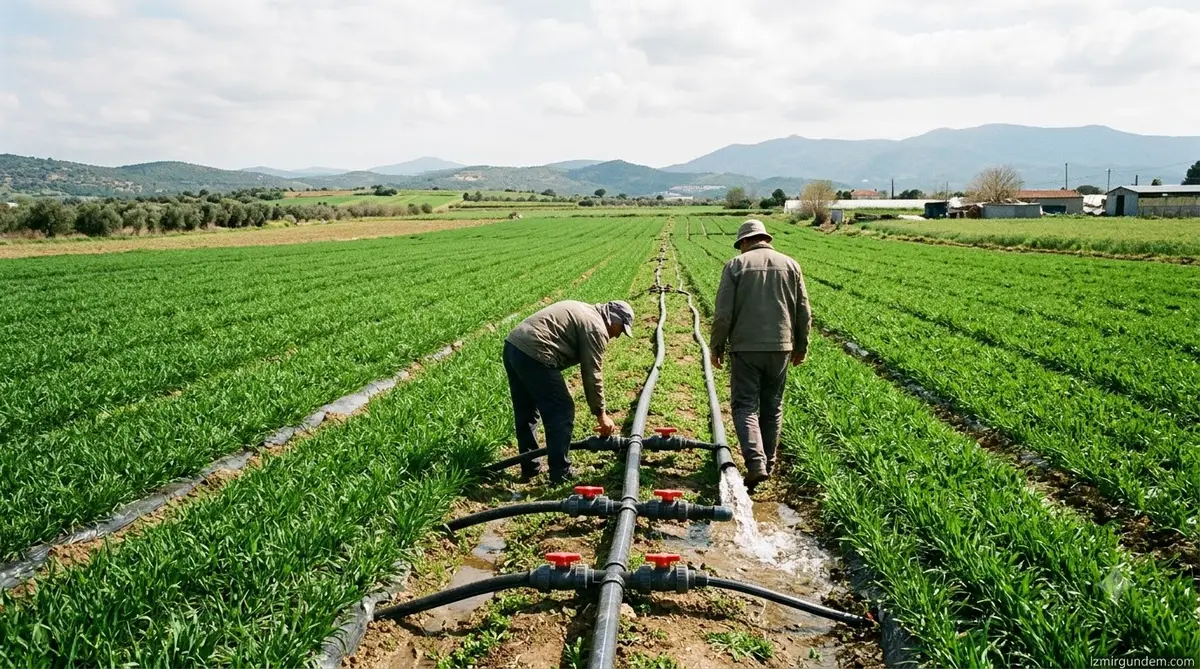 Seferihisar'da Sulama Krizi Bitti: 1200 Üreticiye Her Gün Su
