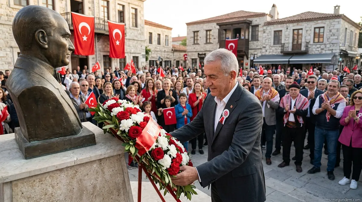Seferihisar'da Tarihi Gün: Atatürk'ün İlçeye Gelişinin 92. Yılı Kutlandı