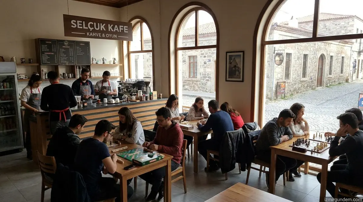 Selçuk Engelsiz Kafe'de Üniversitelilerle Dayanışma Mesaisi